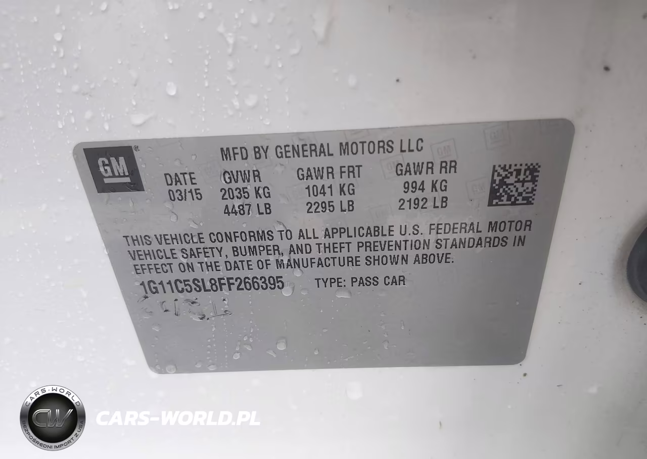 2015 Chevrolet Malibu 1Lt VIN:1G11C5SL8FF266395 - 9