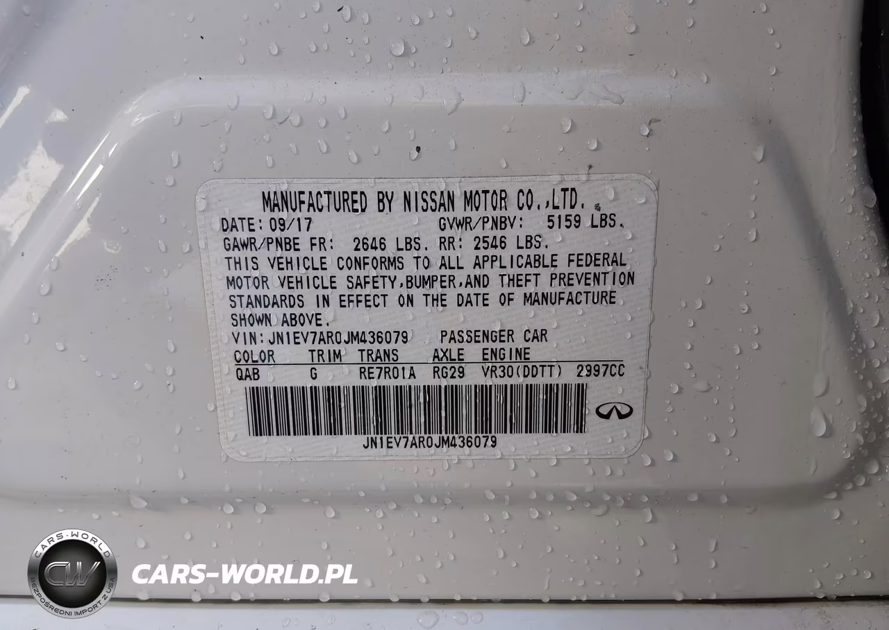 2018 Infiniti Q50 3.0T Sport VIN:JN1EV7AR0JM436079 - 9