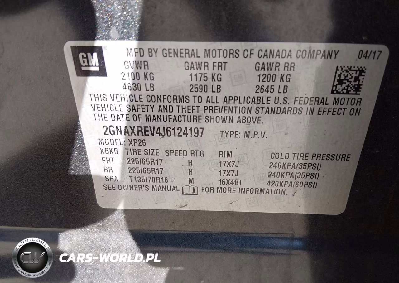 2018 Chevrolet Equinox Ls VIN:2GNAXREV4J6124197 - 9