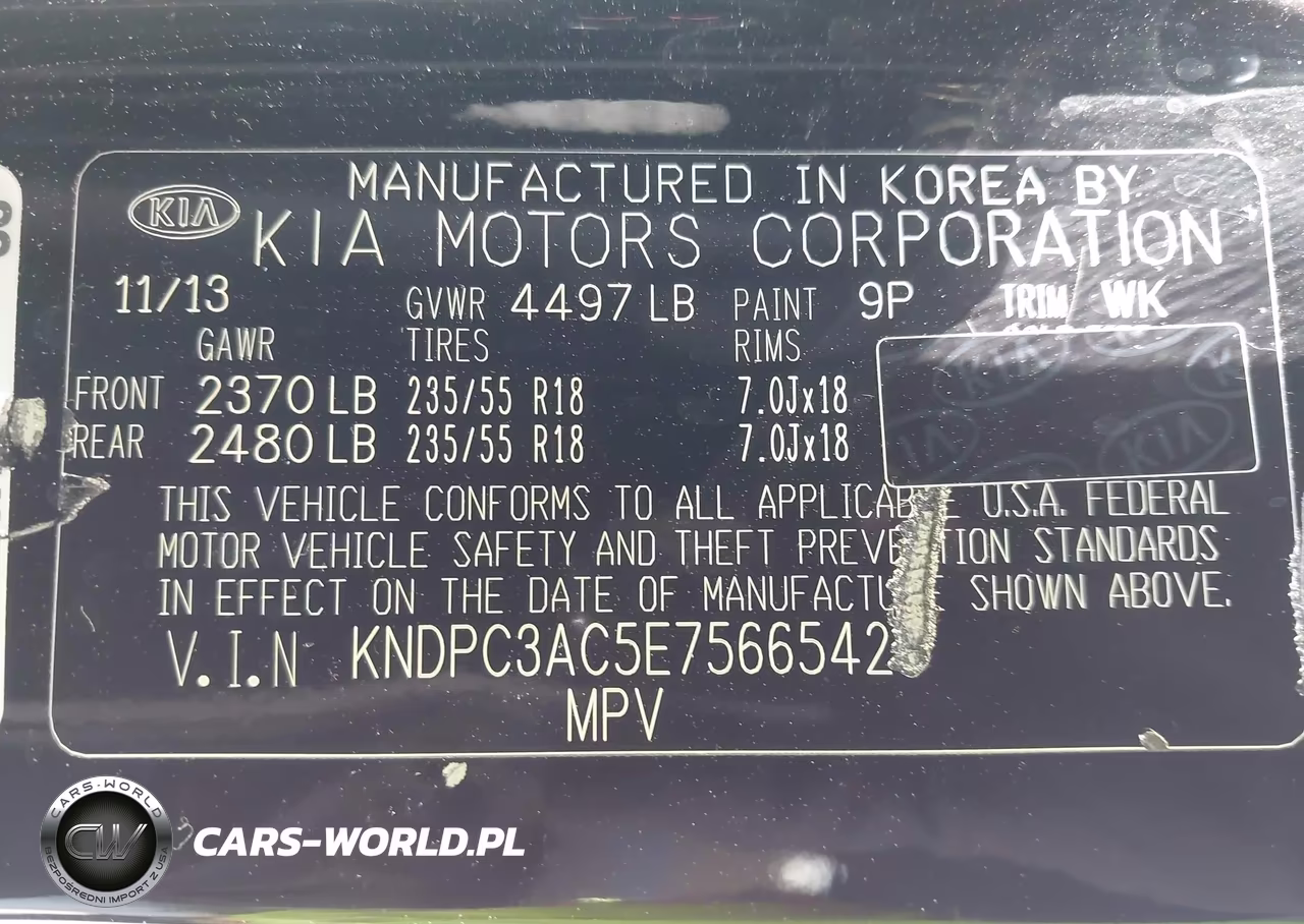 2014 Kia Sportage Ex VIN:KNDPC3AC5E7566542 - 9