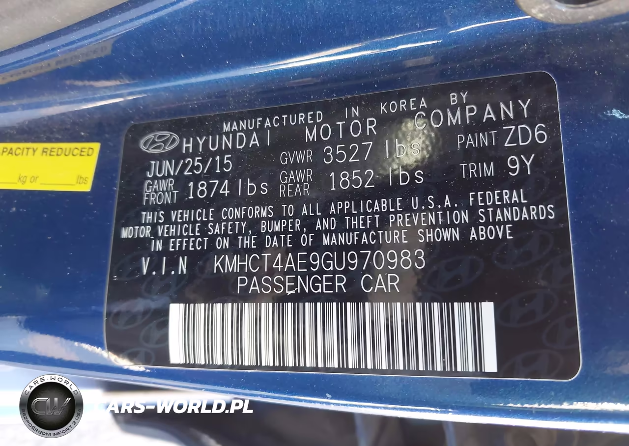 2016 Hyundai Accent Se VIN:KMHCT4AE9GU970983 - 9
