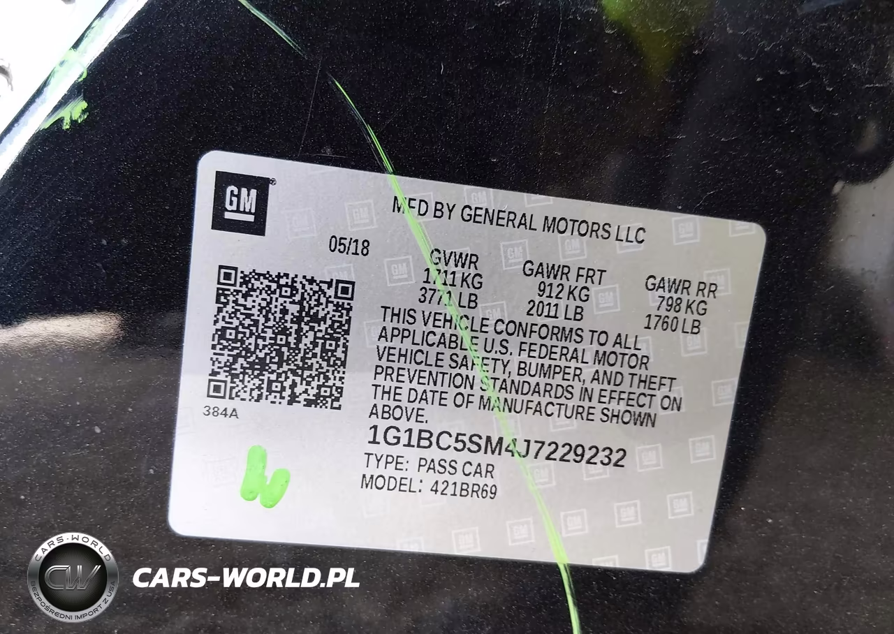 2018 Chevrolet Cruze Ls Auto VIN:1G1BC5SM4J7229232 - 9