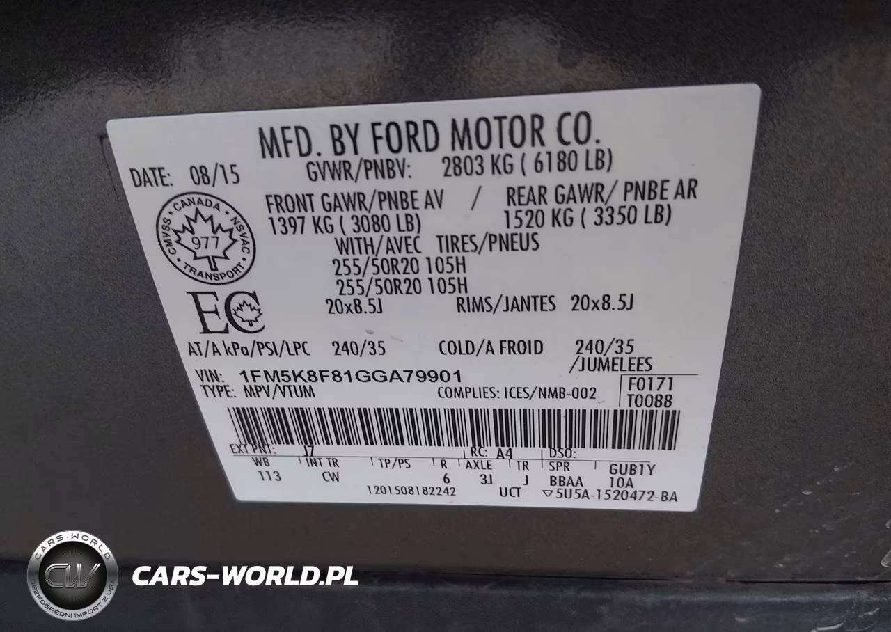 2016 Ford Explorer Limited VIN:1FM5K8F81GGA79901 - 9
