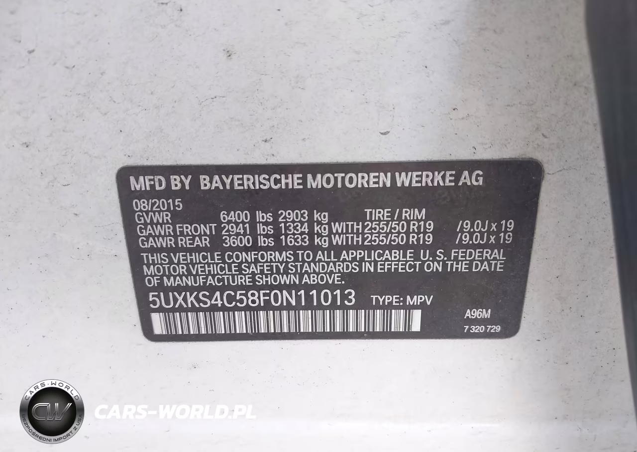 2015 BMW X5 xDrive35D VIN:5UXKS4C58F0N11013 - 9