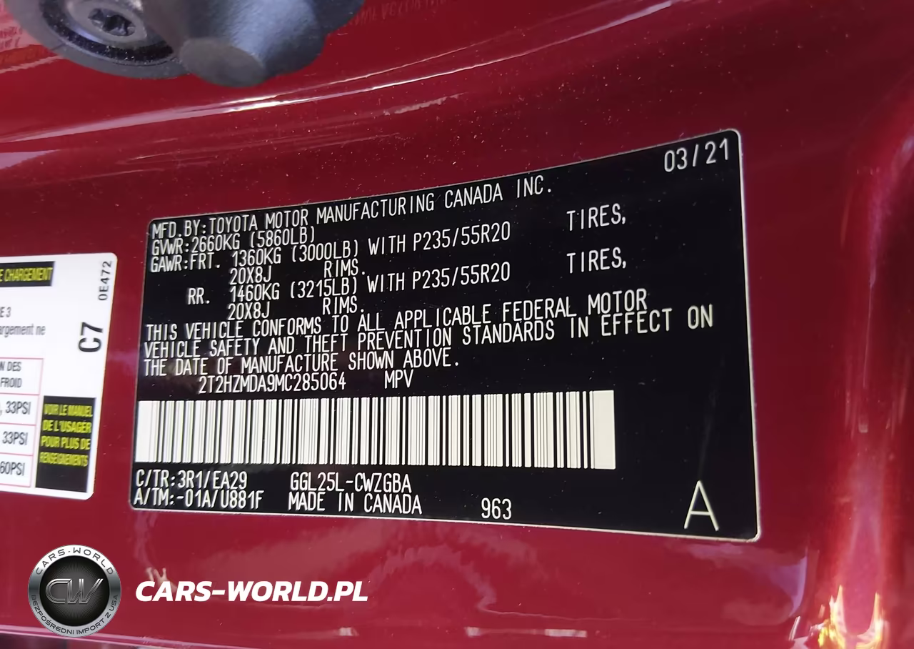 2021 Lexus Rx 350 VIN:2T2HZMDA9MC285064 - 9