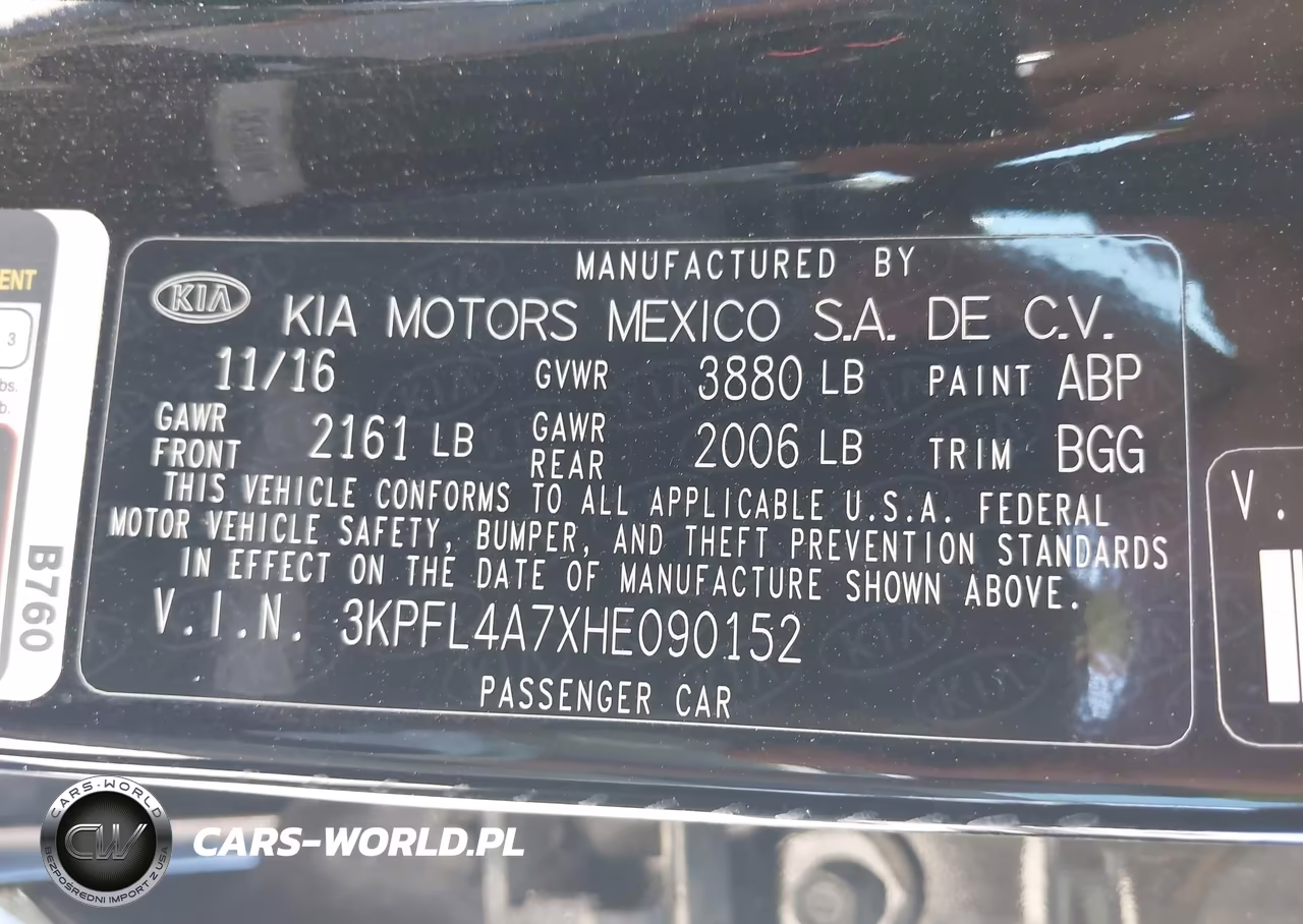 2017 Kia Forte Lx VIN:3KPFL4A7XHE090152 - 9