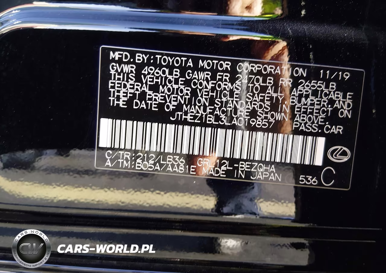 2020 Lexus Gs 350 F Sport VIN:JTHEZ1BL3LA019857 - 9