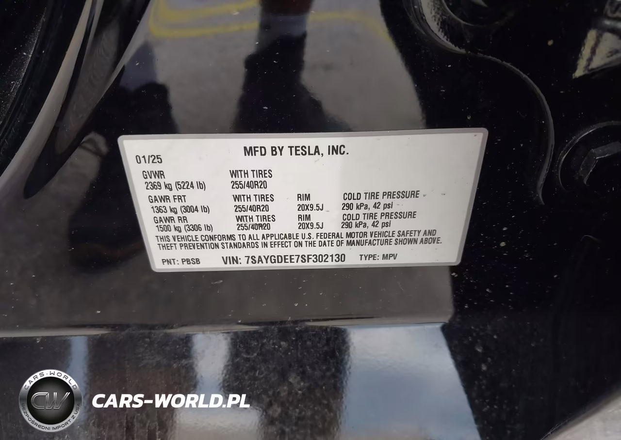 2025 Tesla Model Y Long Range Dual Motor All-Wheel Drive VIN:7SAYGDEE7SF302130 - 9