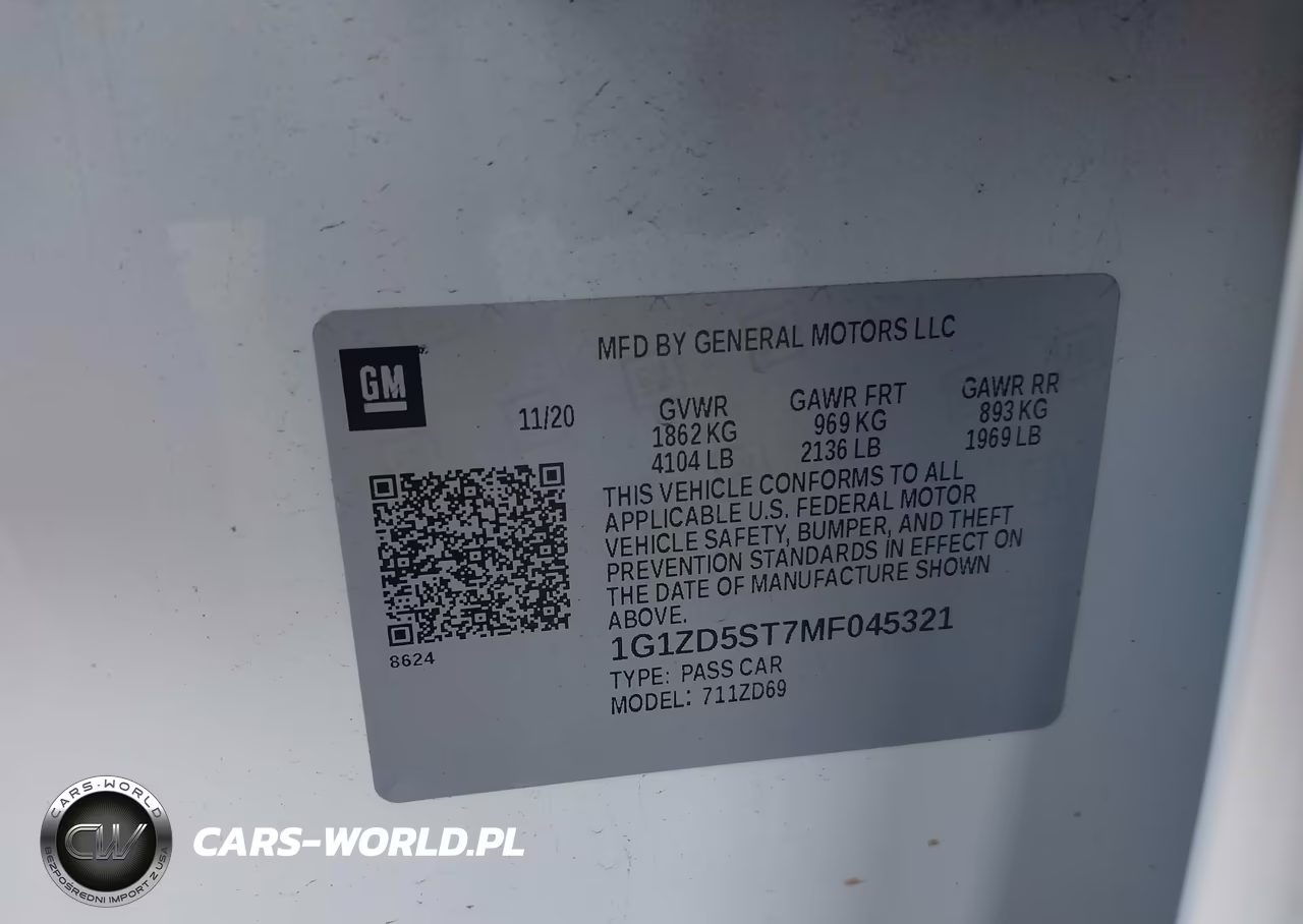 2021 Chevrolet Malibu Fwd Lt VIN:1G1ZD5ST7MF045321 - 9