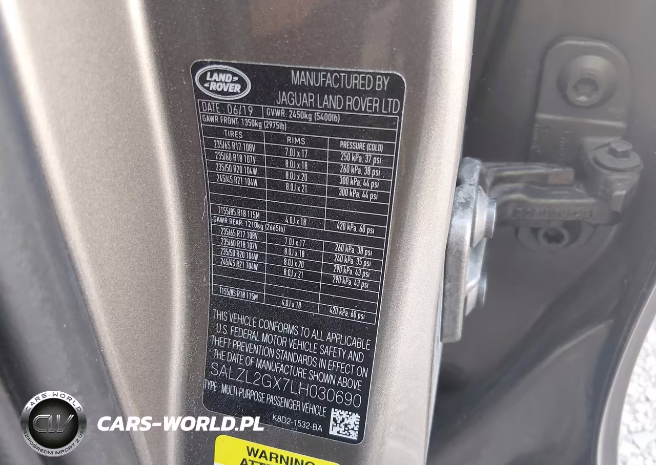 2020 Land Rover Range Rover Evoque R-Dynamic Se VIN:SALZL2GX7LH030690 - 9