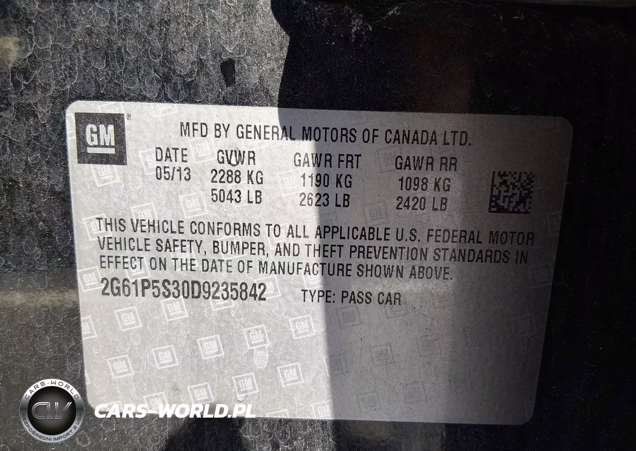 2013 Cadillac Xts Luxury VIN:2G61P5S30D9235842 - 9