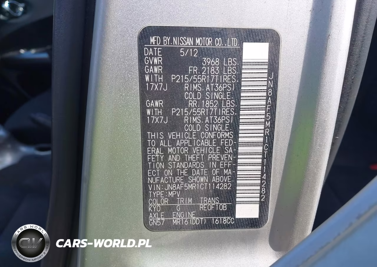 2012 Nissan Juke Sv VIN:JN8AF5MR1CT114282 - 9