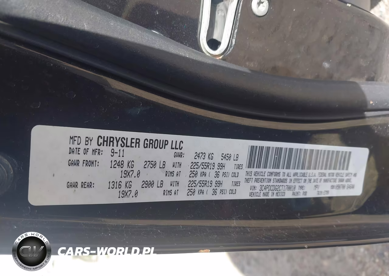 2012 Dodge Journey Crew VIN:3C4PDCDG2CT170010 - 9