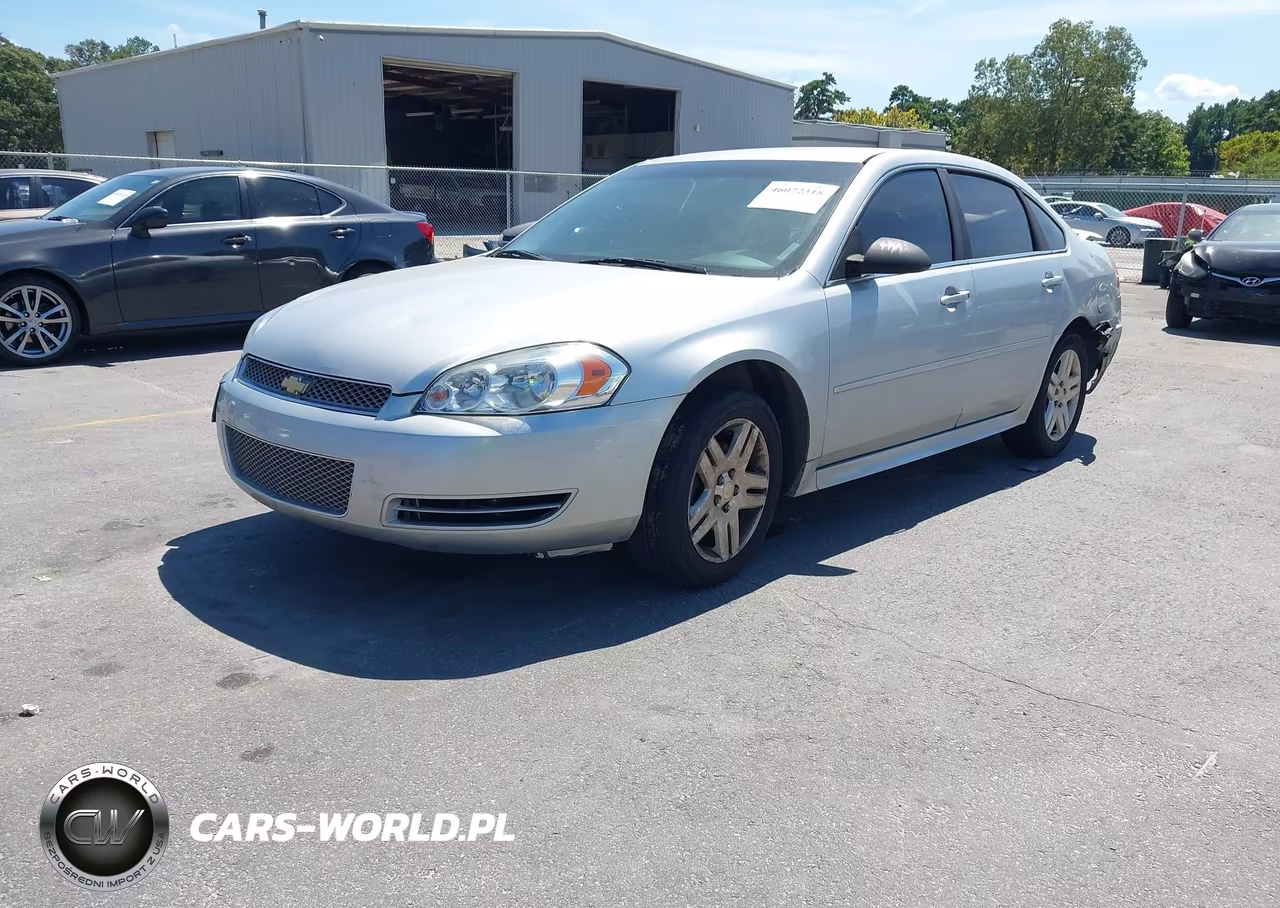 2012 Chevrolet Impala Lt VIN:2G1WG5E33C1102321 - 2