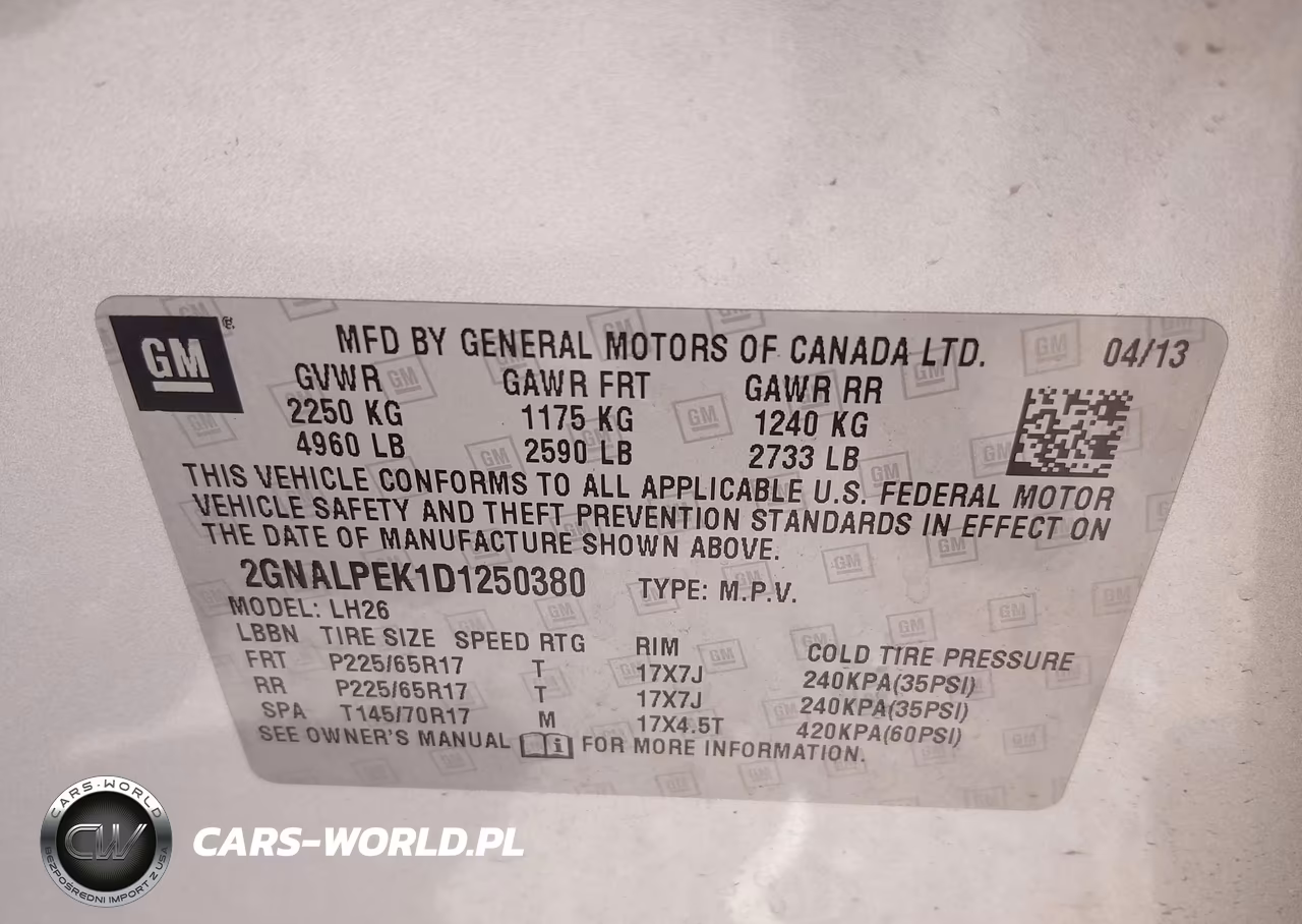 2013 Chevrolet Equinox 2Lt VIN:2GNALPEK1D1250380 - 9