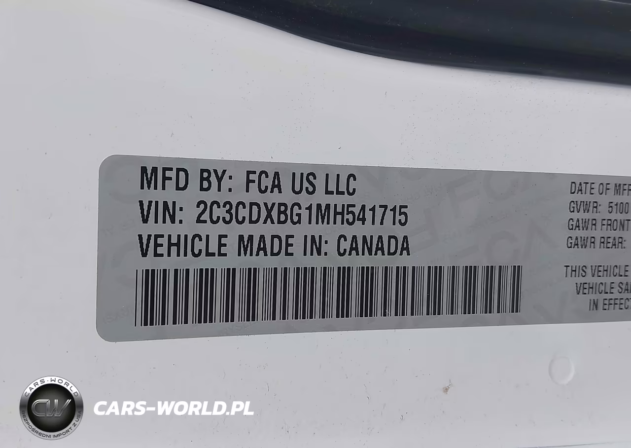 2021 Dodge Charger Sxt Rwd VIN:2C3CDXBG1MH541715 - 9