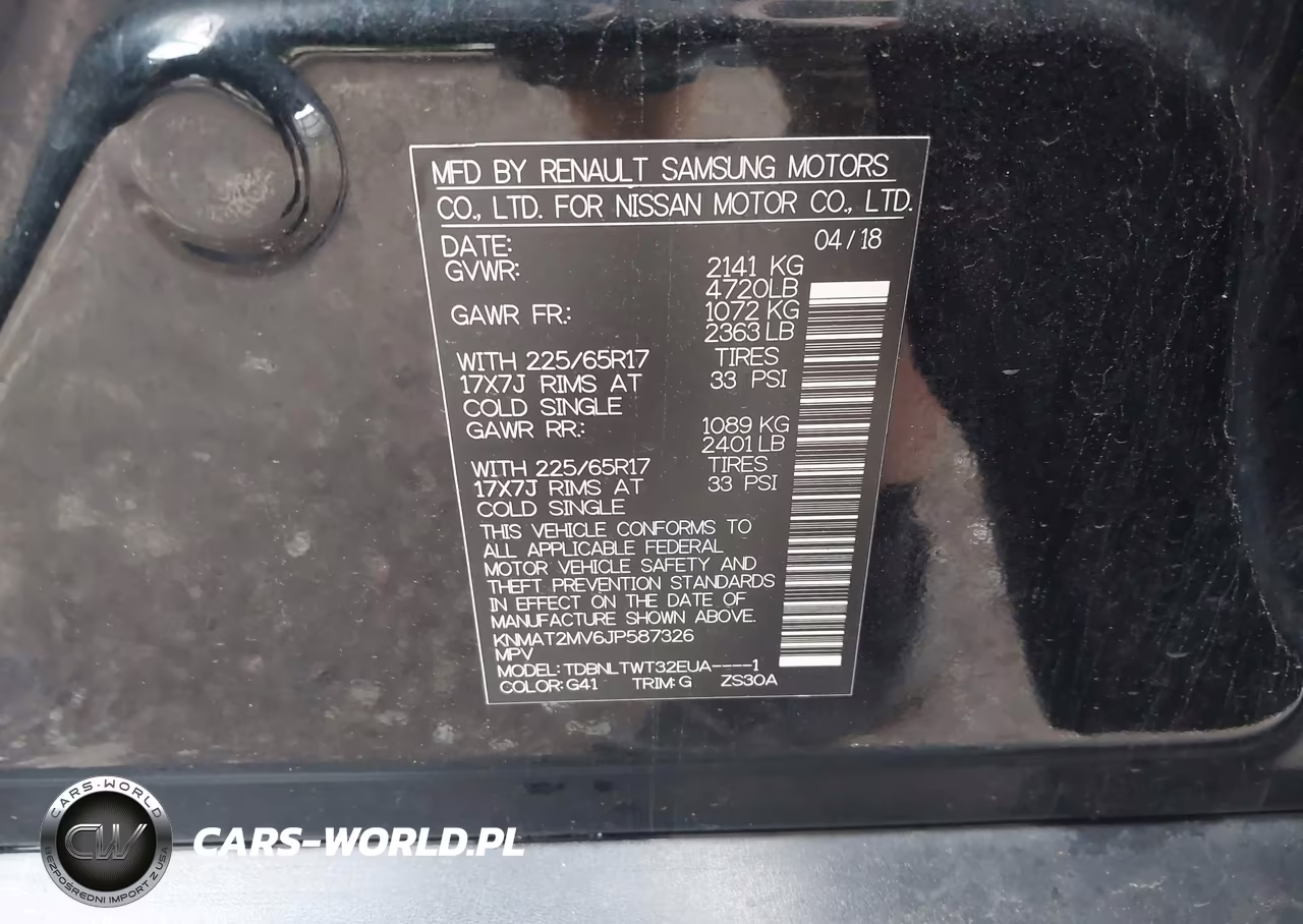 2018 Nissan Rogue Sv VIN:KNMAT2MV6JP587326 - 9