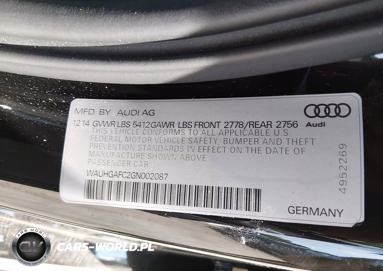 2016 Audi A6 3.0T Premium Plus VIN:WAUHGAFC2GN002087 - 9