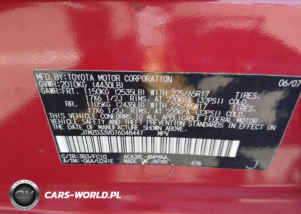 2007 Toyota Rav4 VIN:JTMZD33V076048447 - 9