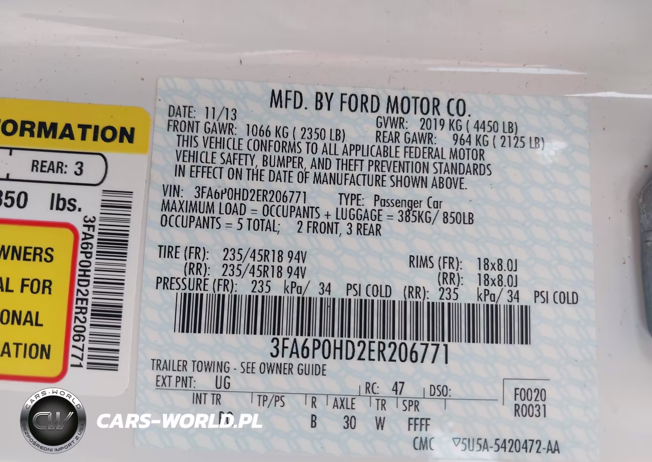 2014 Ford Fusion Se VIN:3FA6P0HD2ER206771 - 9