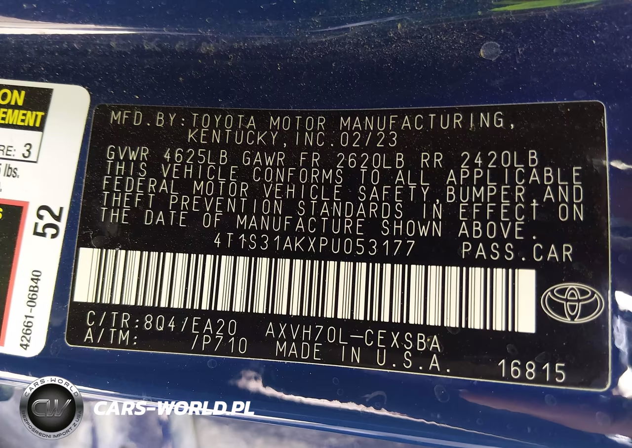2023 Toyota Camry Se Hybrid VIN:4T1S31AKXPU053177 - 9