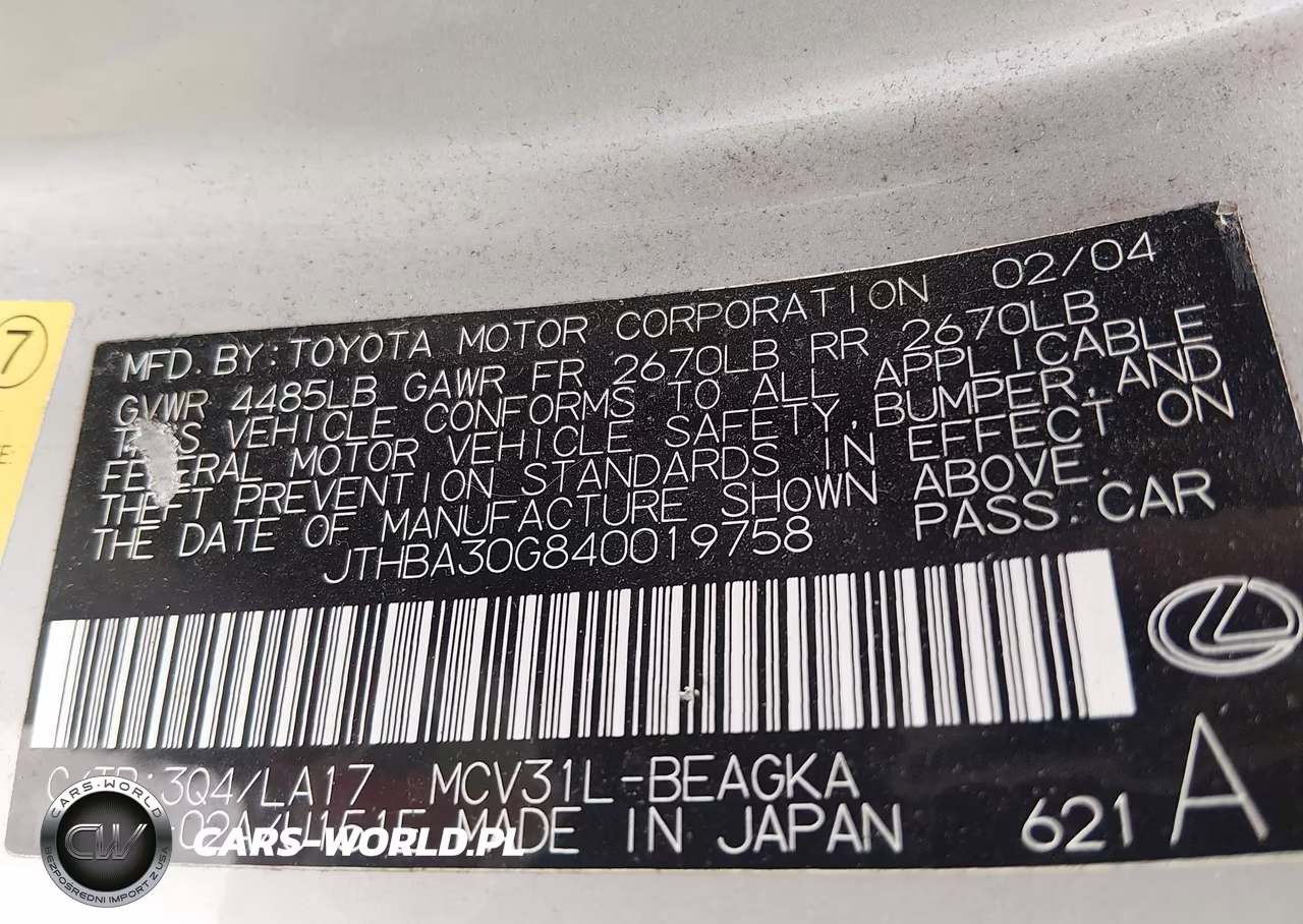 2004 Lexus Es 330 VIN:JTHBA30G840019758 - 9