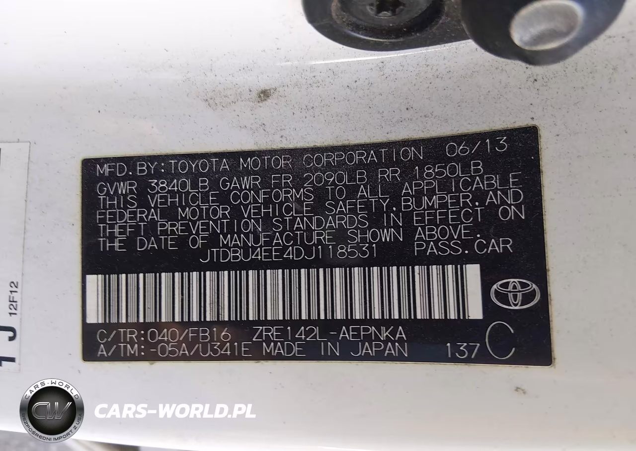2013 Toyota Corolla Le VIN:JTDBU4EE4DJ118531 - 9
