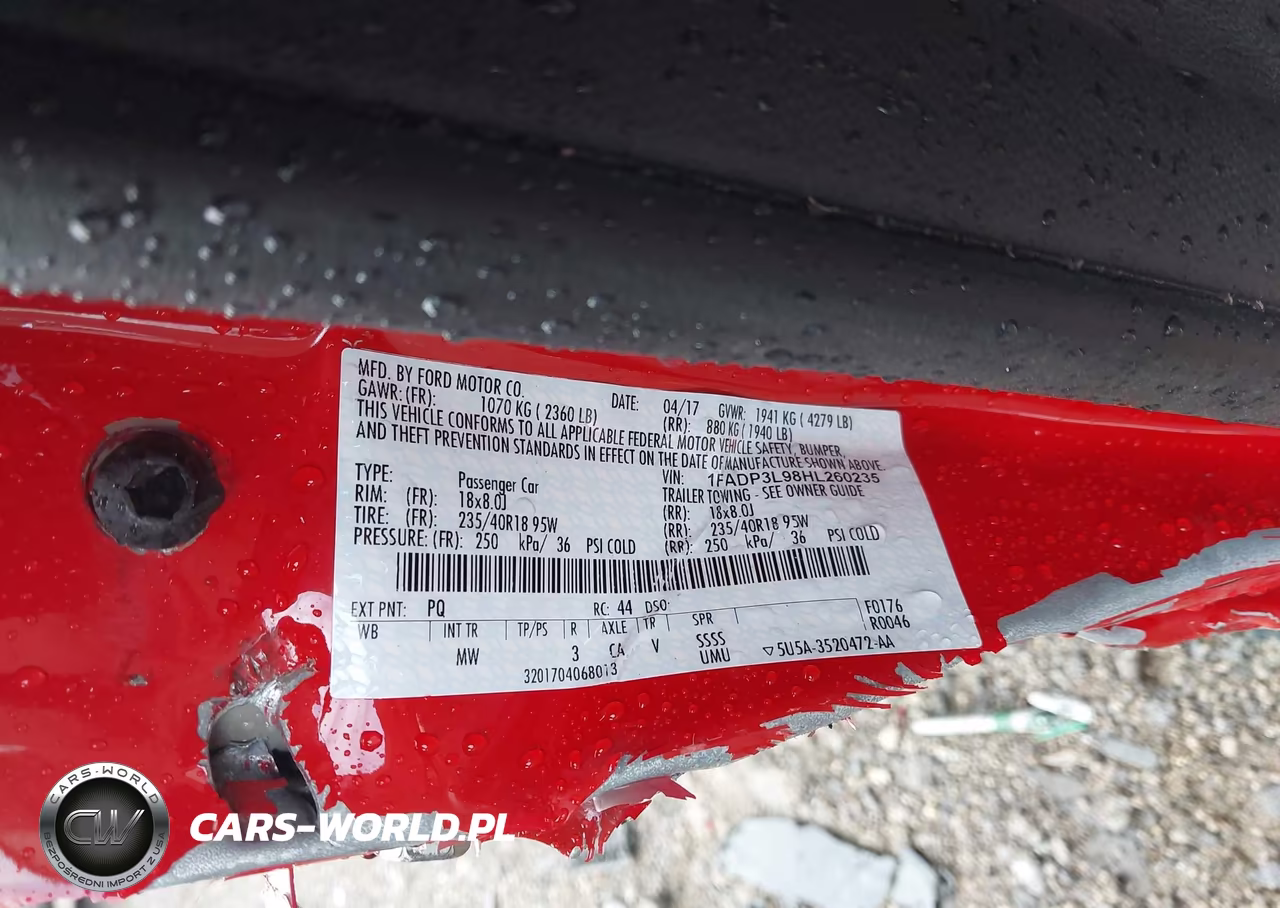 2017 Ford Focus St VIN:1FADP3L98HL260235 - 9