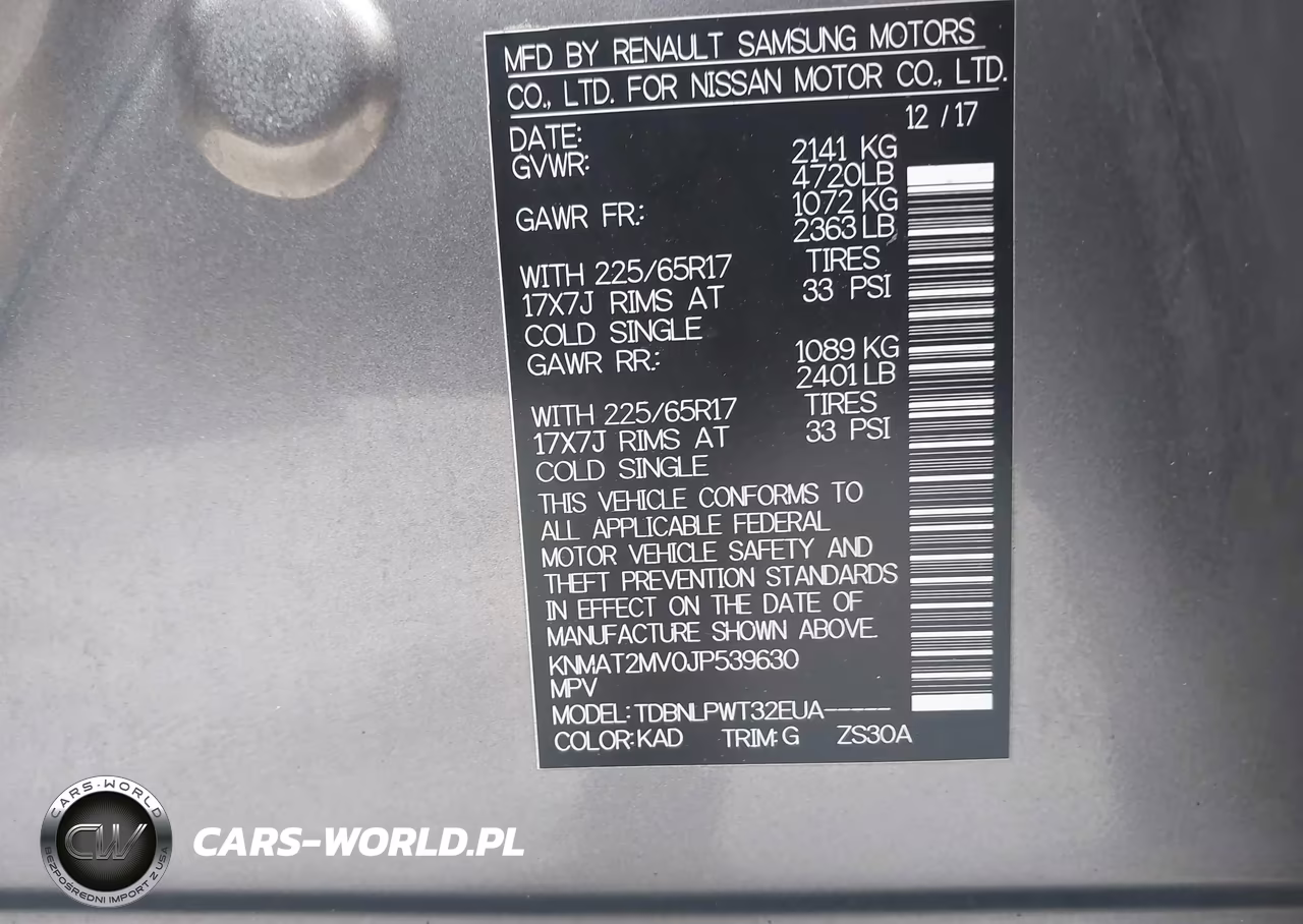 2018 Nissan Rogue S VIN:KNMAT2MV0JP539630 - 9
