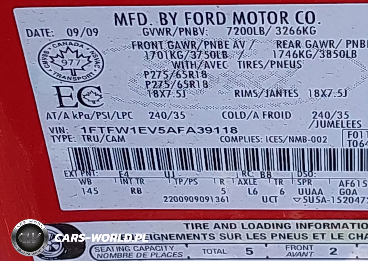 2010 Ford F150 Supercrew VIN:1FTFW1EV5AFA39118 - 9