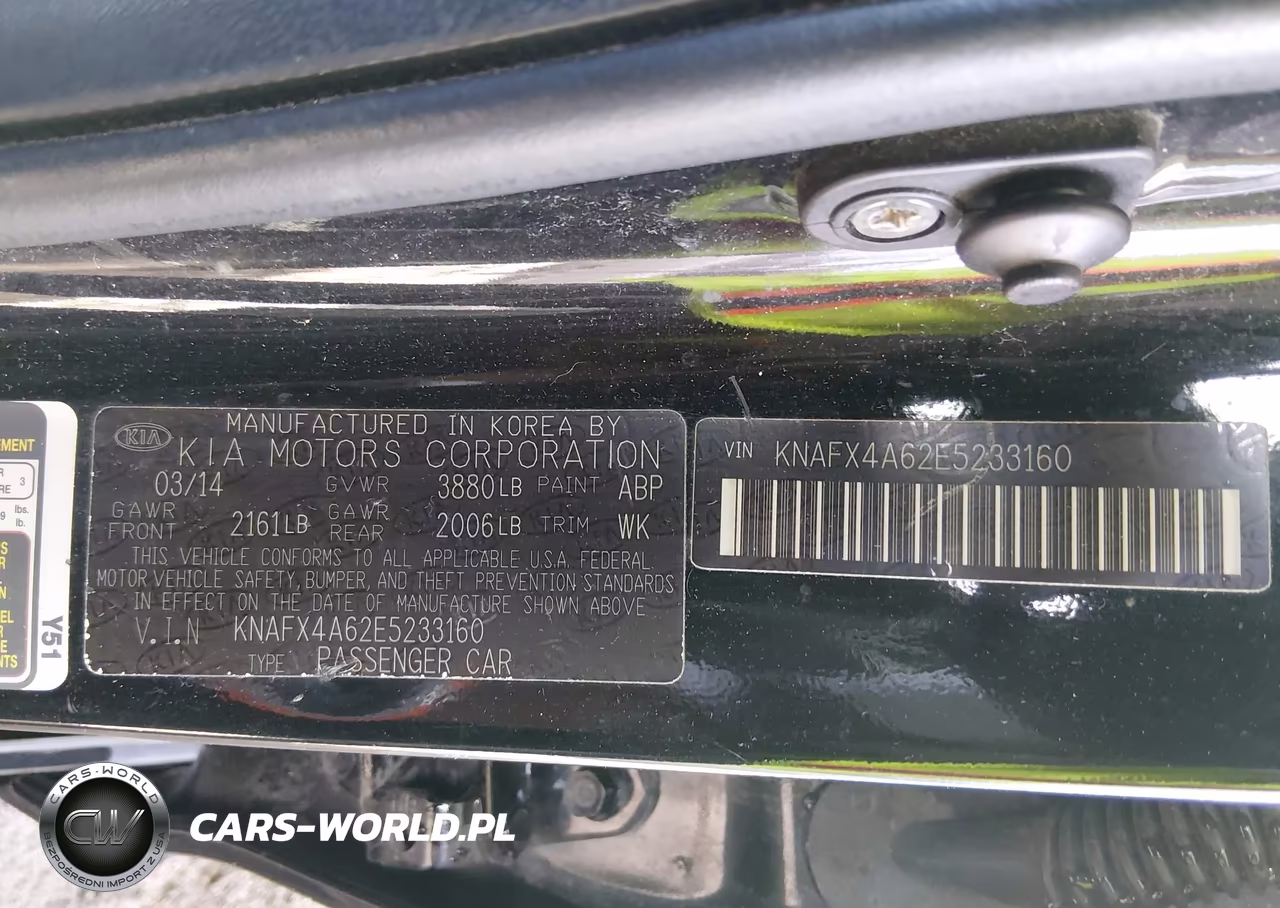 2014 Kia Forte Lx VIN:KNAFX4A62E5233160 - 9
