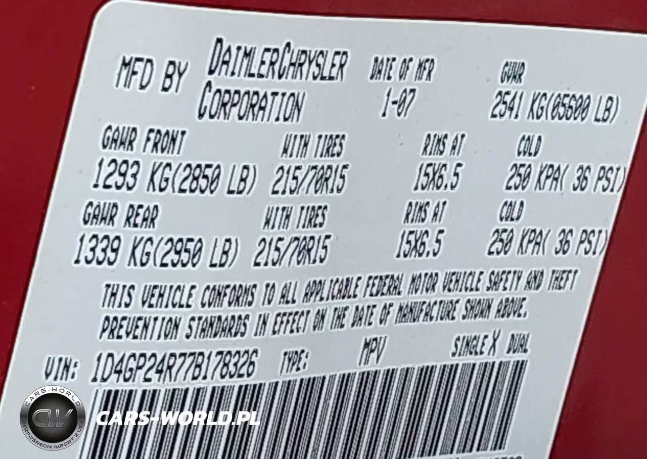 2007 Dodge Grand Caravan Se VIN:1D4GP24R77B178326 - 9