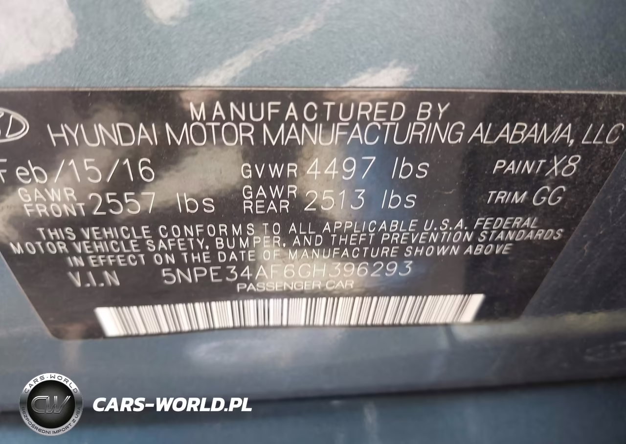2016 Hyundai Sonata Sport VIN:5NPE34AF6GH396293 - 9