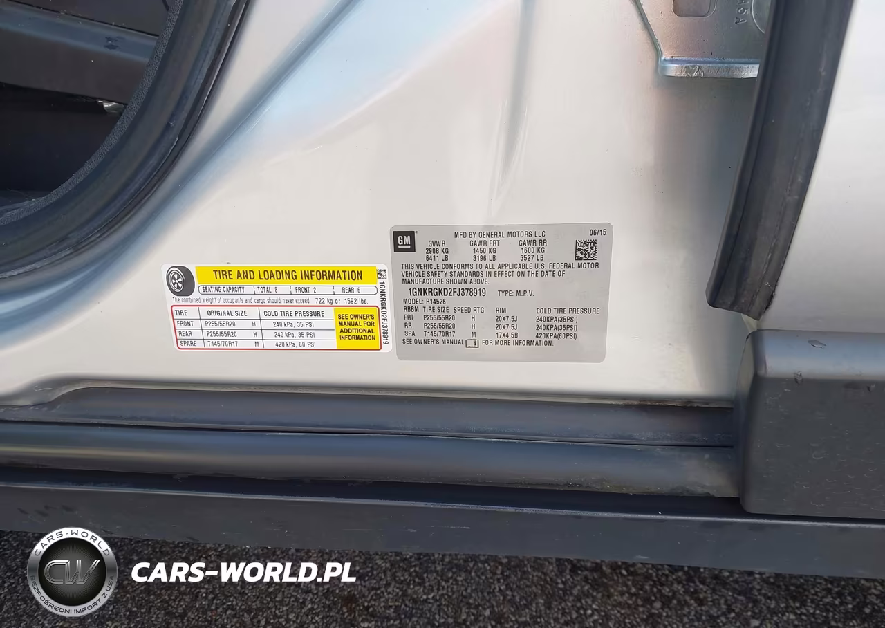 2015 Chevrolet Traverse 1Lt VIN:1GNKRGKD2FJ378919 - 15
