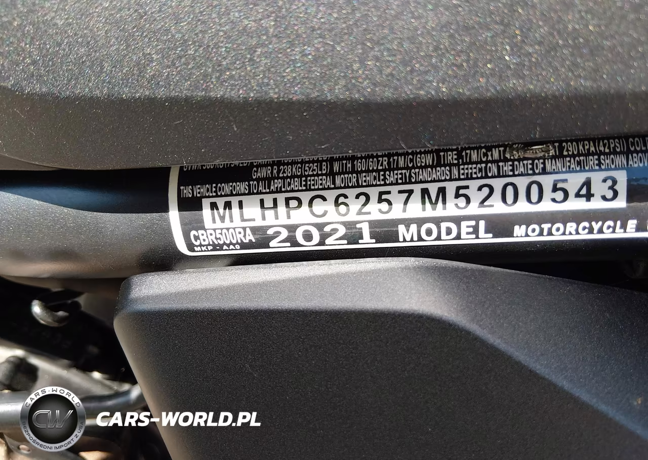2021 Honda Cbr500 Ra VIN:MLHPC6257M5200543 - 10
