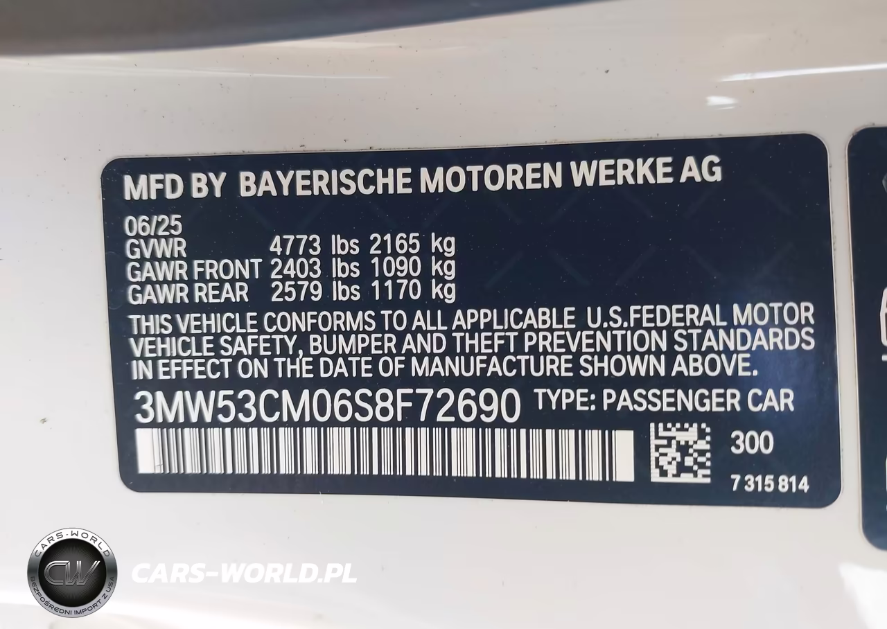 2025 BMW M240 I xDrive VIN:3MW53CM06S8F72690 - 9