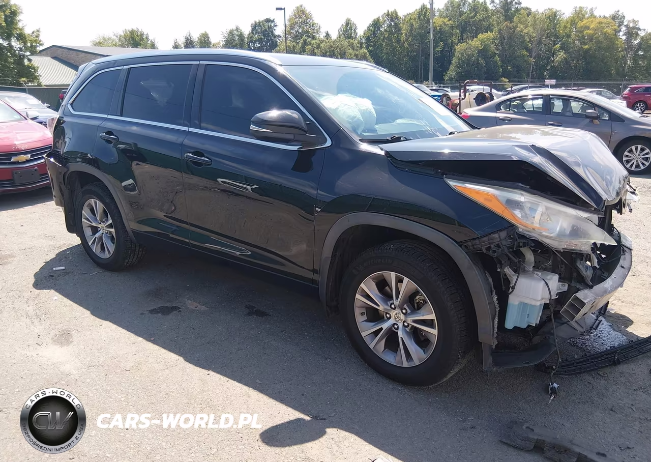 2015 Toyota Highlander Xle V6 VIN:5TDJKRFH6FS170854 - 1