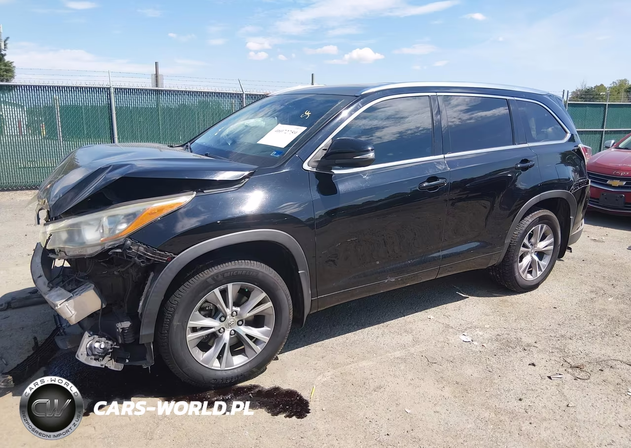 2015 Toyota Highlander Xle V6 VIN:5TDJKRFH6FS170854 - 2