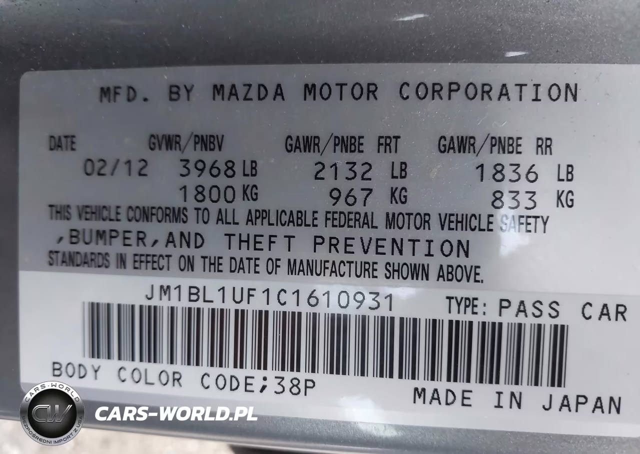 2012 Mazda Mazda3 I Sport VIN:JM1BL1UF1C1610931 - 9