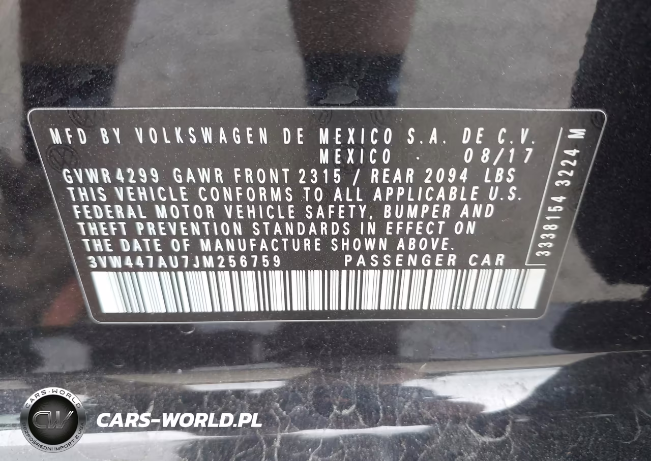 2018 Volkswagen Golf Gti VIN:3VW447AU7JM256759 - 9