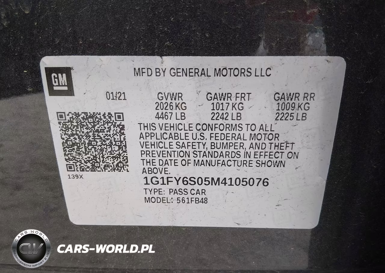2021 Chevrolet Bolt Ev Fwd Lt VIN:1G1FY6S05M4105076 - 9