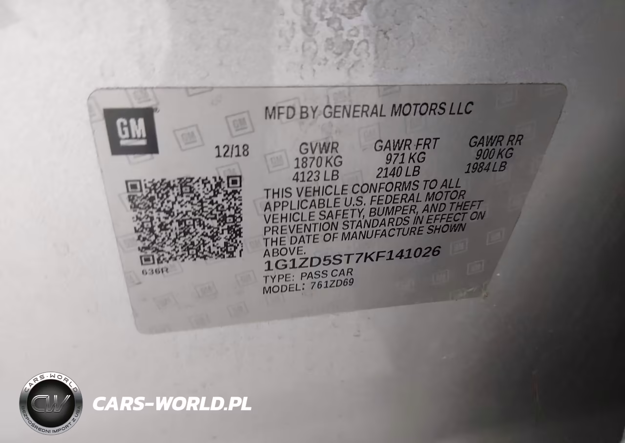 2019 Chevrolet Malibu Lt VIN:1G1ZD5ST7KF141026 - 9