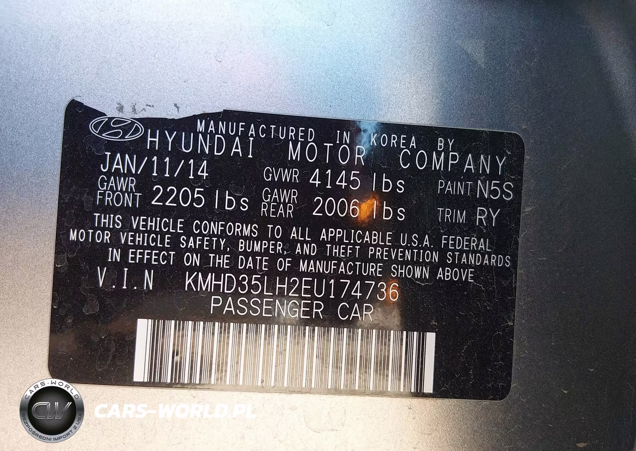 2014 Hyundai Elantra Gt VIN:KMHD35LH2EU174736 - 9