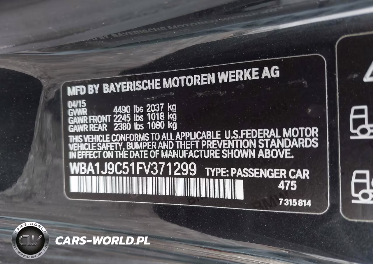 2015 BMW M235 xDrive VIN:WBA1J9C51FV371299 - 9