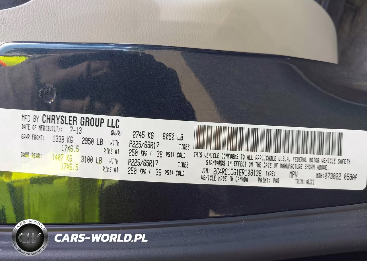 2014 Chrysler Town & Country Touring-L VIN:2C4RC1CG1ER108136 - 9