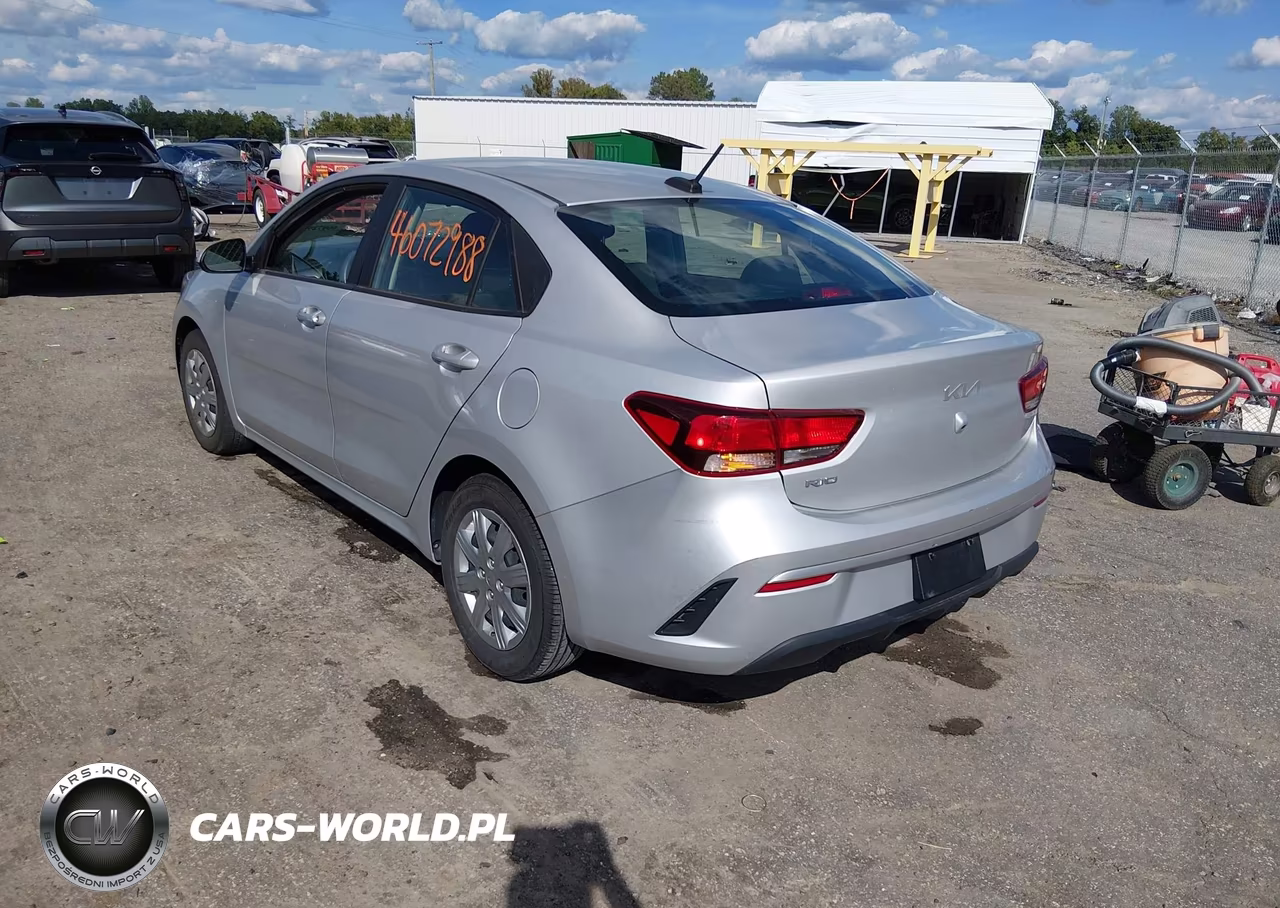 2022 Kia Rio Lx VIN:3KPA24AD8NE447424 - 3