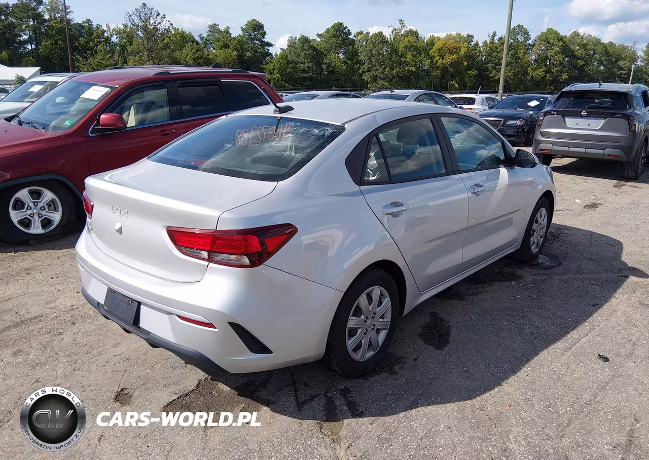 2022 Kia Rio Lx VIN:3KPA24AD8NE447424 - 4