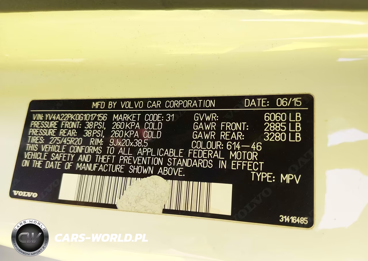 2016 Volvo Xc90 T6 Momentum VIN:YV4A22PK0G1017156 - 9