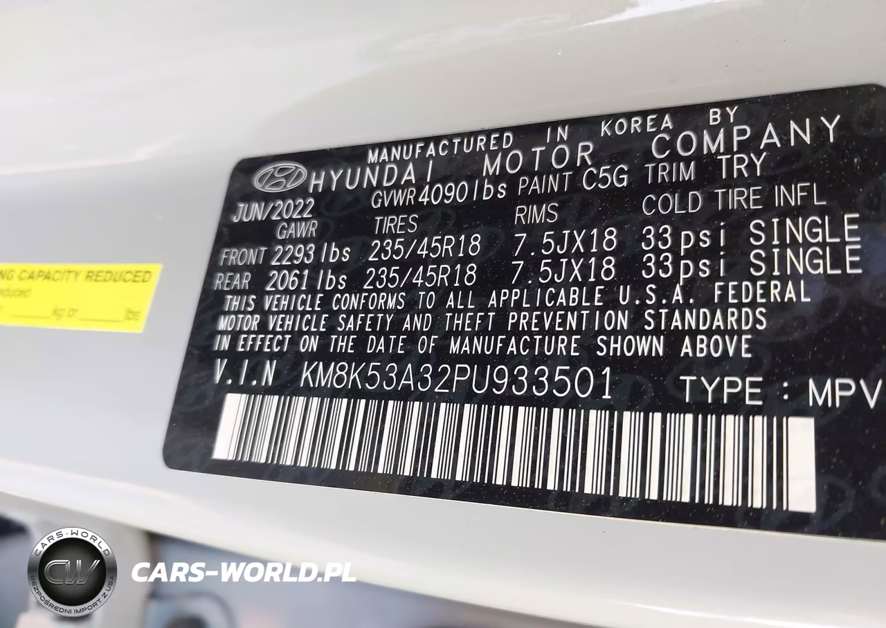 2023 Hyundai Kona Limited VIN:KM8K53A32PU933501 - 9