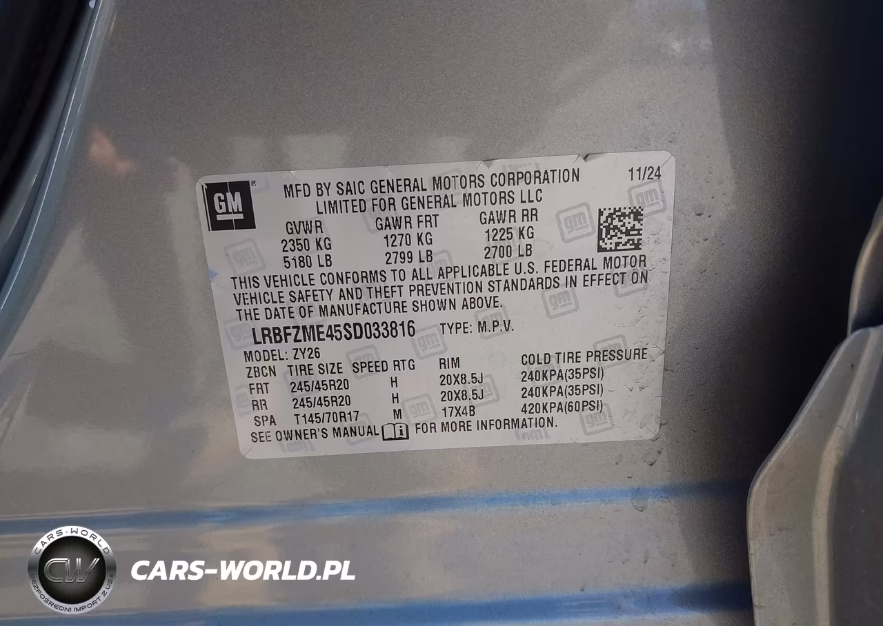 2025 Buick Envision Avenir Awd VIN:LRBFZME45SD033816 - 9